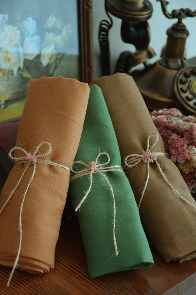 Écharpe 100% Pur Coton Vert Herbe Doux Opaque Respirant 200x90cm