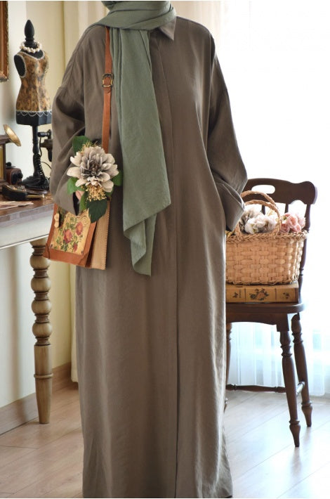 Ferace oversize en modal doux, avec poches et coupe ample