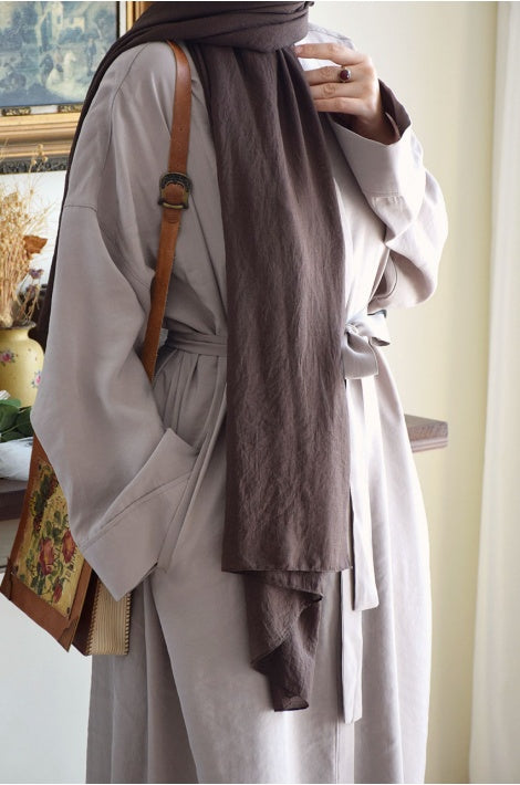 Ferace oversize en modal doux, avec poches et coupe ample