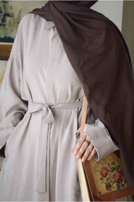 Ferace oversize en modal doux, avec poches et coupe ample