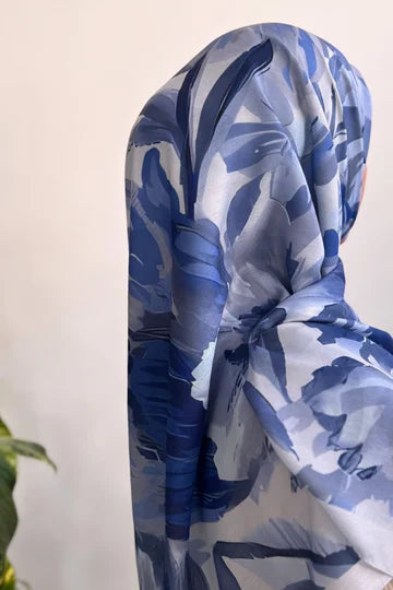 Foulard en coton imprimé Aden couleur café doux léger