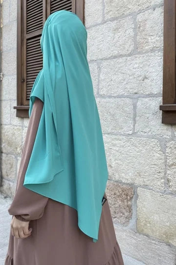 Écharpe en Soie de Médine Vert Sapin Luxueuse et Élégante pour Femme